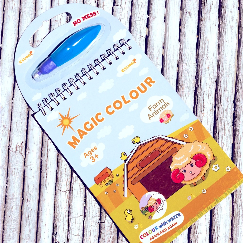 Fun, practical, reusable magic coloring book